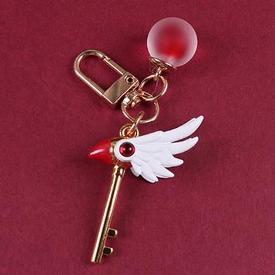Card Captor Card Captor Kinomoto Sakura Vogel Zauberstab Stick Clown Karte Halskette Anhänger Cosplay Schlüsselanhänger Schlüsselanhänger Prop