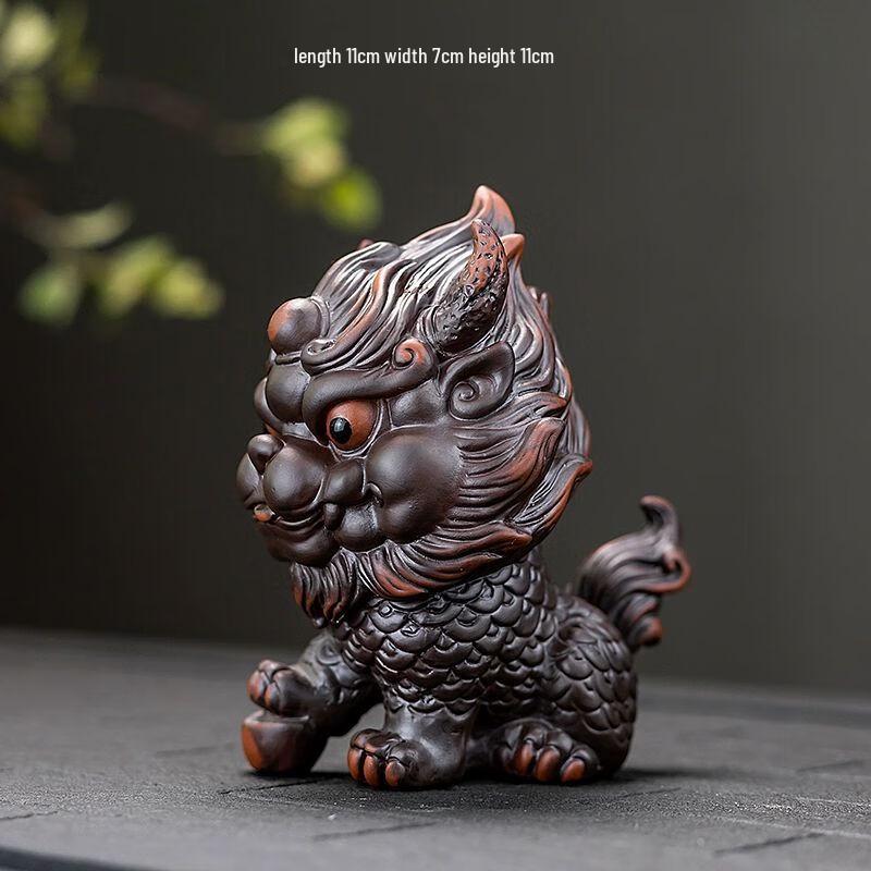 Purple Clay Pixiu Golden Toad Tea Pet
