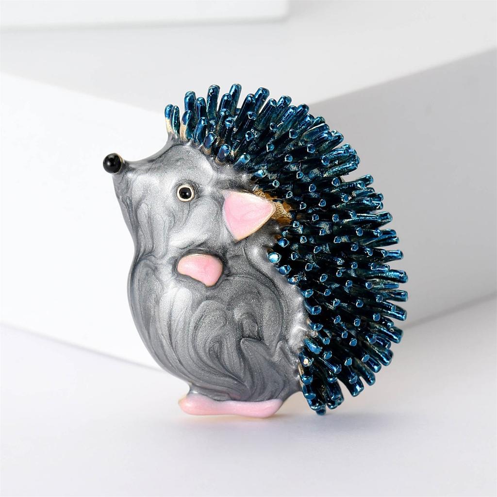 Creative Enamel Drip Oil Hedgehog Brooch, Personalized Alloy Animal Chest Flower, Fashionable And Versatile Clothing Accessory Brooch