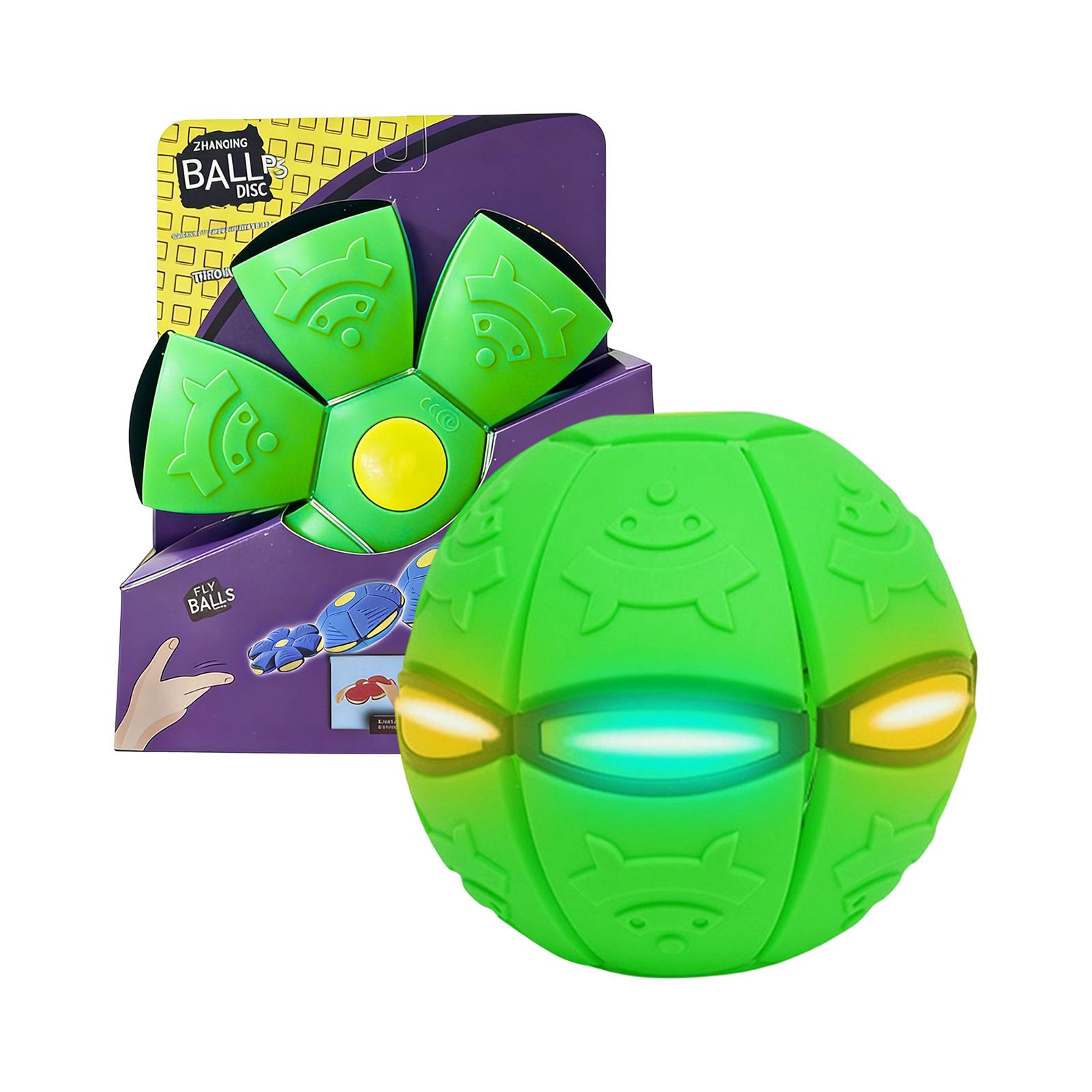 Эластичный Стомп для Превращения Мяч Летающая Тарелка Мяч: Образовательная уличная спортивная игрушка для детей зелёный