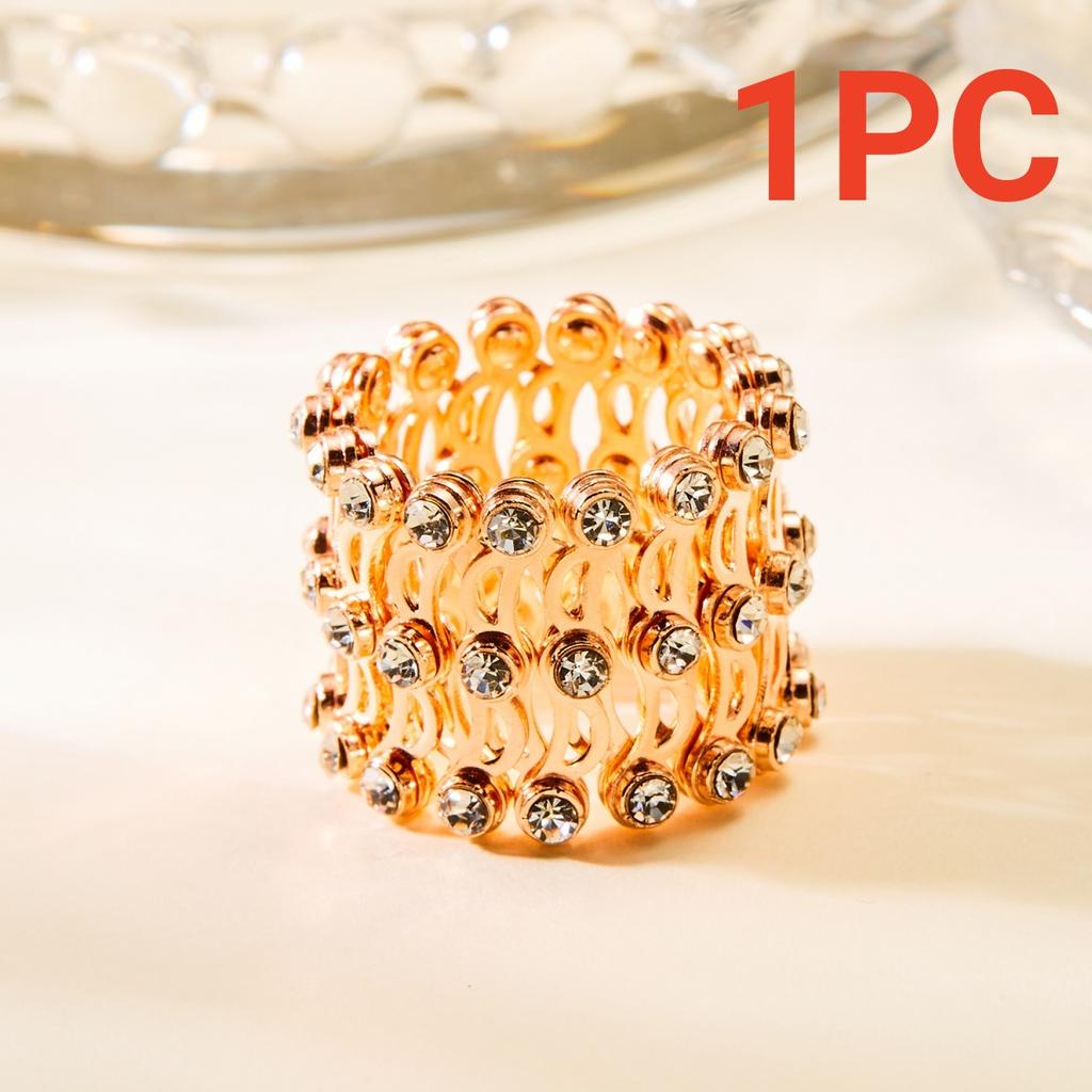 Mode Magie 2-in-1 Faltbare Einziehbare Armbandringe Für Damen Herren Kreativer Eingelegter Strass Dehnbarer Ring Armreif Schmuck