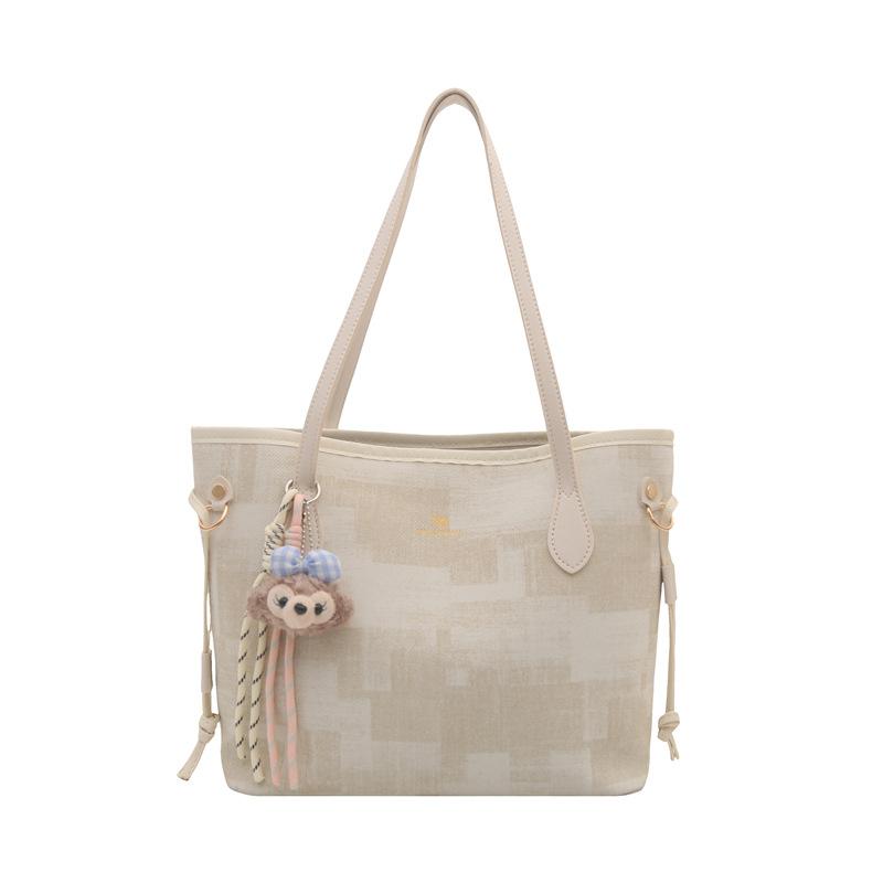 Spring Largecapacity Bag Women's New Fashion Commuter Shoulder Bag Highend Portable Tote Bucket Bag
