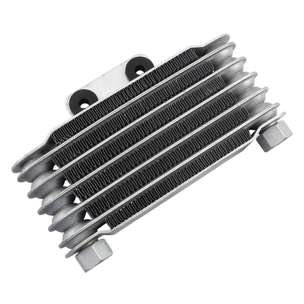Radiator Oil Cooler Motorcycle Accessories 6 Row for Universal Yamaha Suzuki Gy6 Performance Parts Dirt Pit Bike 125cc Motocross