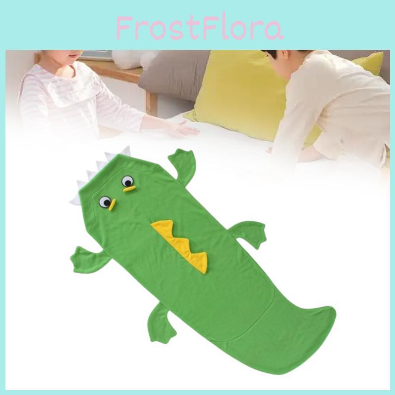 Crocodile Cartoon Child Blanket Sleep Bag With Thick Insulation For Kids