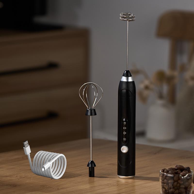 Rechargeable Handheld Electric Milk Frother & Egg Beater