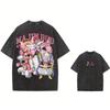 Summer Men's Washes T-shirts Japanese Anime Dragon Ball Graphic Clothing HarajukuY2K Oversized Tops