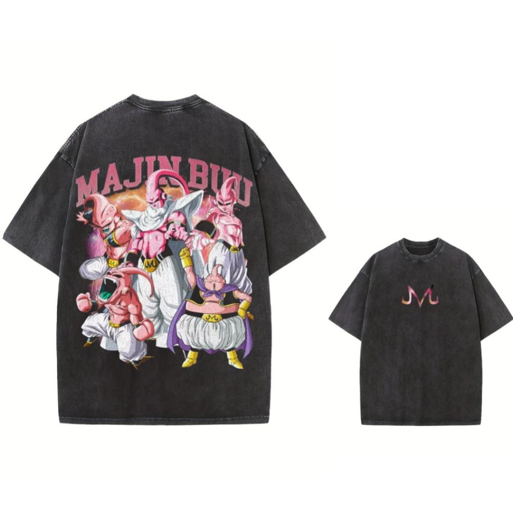 Summer Men's Washes T-shirts Japanese Anime Dragon Ball Graphic Clothing HarajukuY2K Oversized Tops