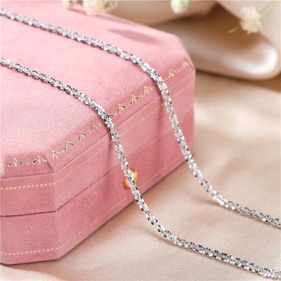 S925 Sterling Silver Necklace Sparkling Clavicle Chain Sweater Chain High Jewelry For Woman Charm Jewelry Gift