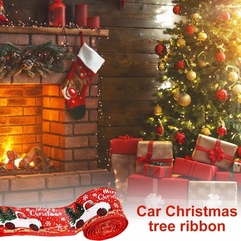 burlap christmas ribbon