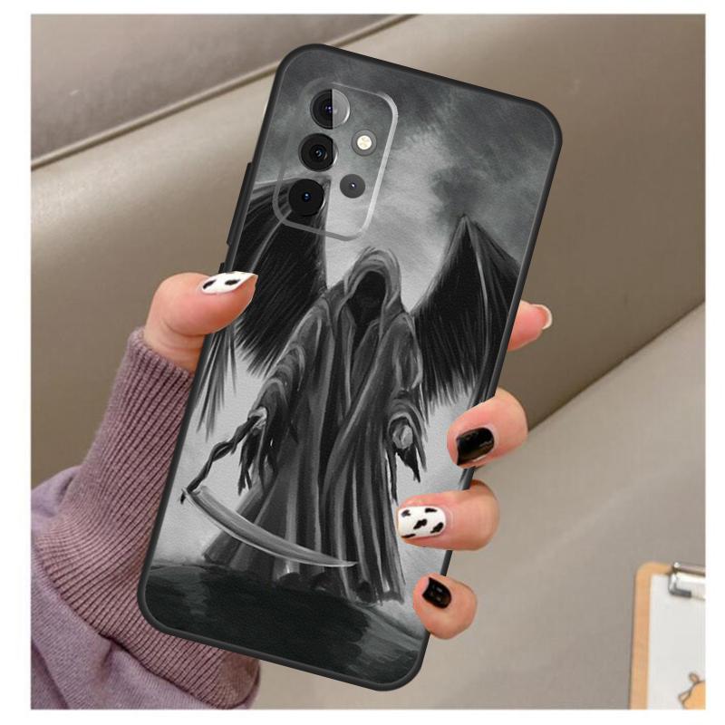 Death Grim Reaper Skull Case For Samsung Galaxy A32 A52 A12 A22 A16 A26 A36 A56 A06 A55 A35 A15 A54 A34 A14 A13 A53