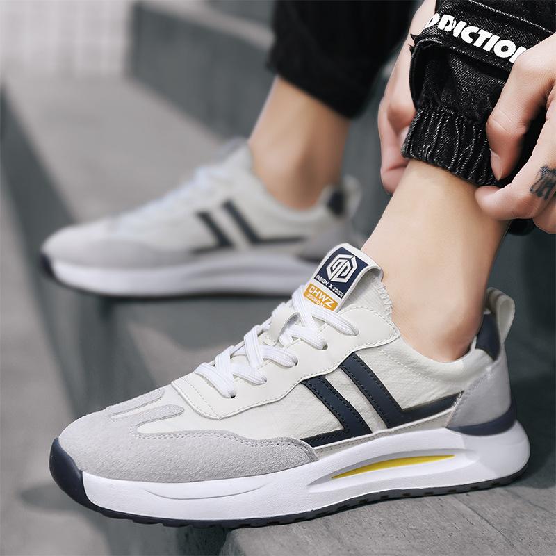 Forrest Gump shoes men's 2025 leather versatile cloth low-top board shoes breathable casual shoes trendy fashion sports shoes men