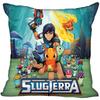 Neue Slugterra Anime Kissenbezug Schlafzimmer Home Office Dekokissenbezug Quadratisch Reißverschluss Kissenbezüge Satin Weich Kein Ausbleichen