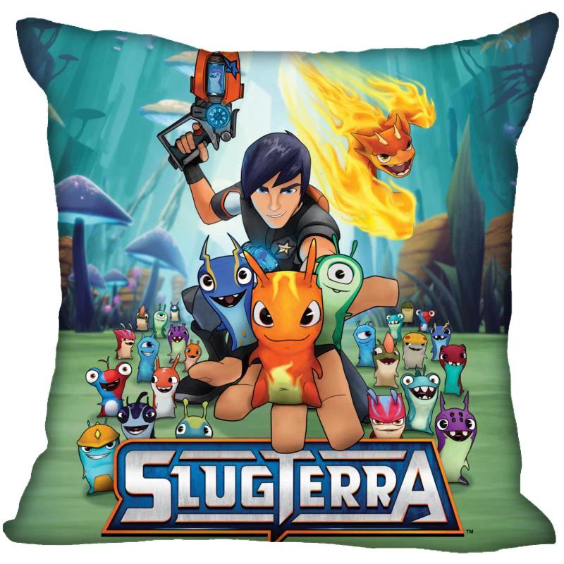 Neue Slugterra Anime Kissenbezug Schlafzimmer Home Office Dekokissenbezug Quadratisch Reißverschluss Kissenbezüge Satin Weich Kein Ausbleichen