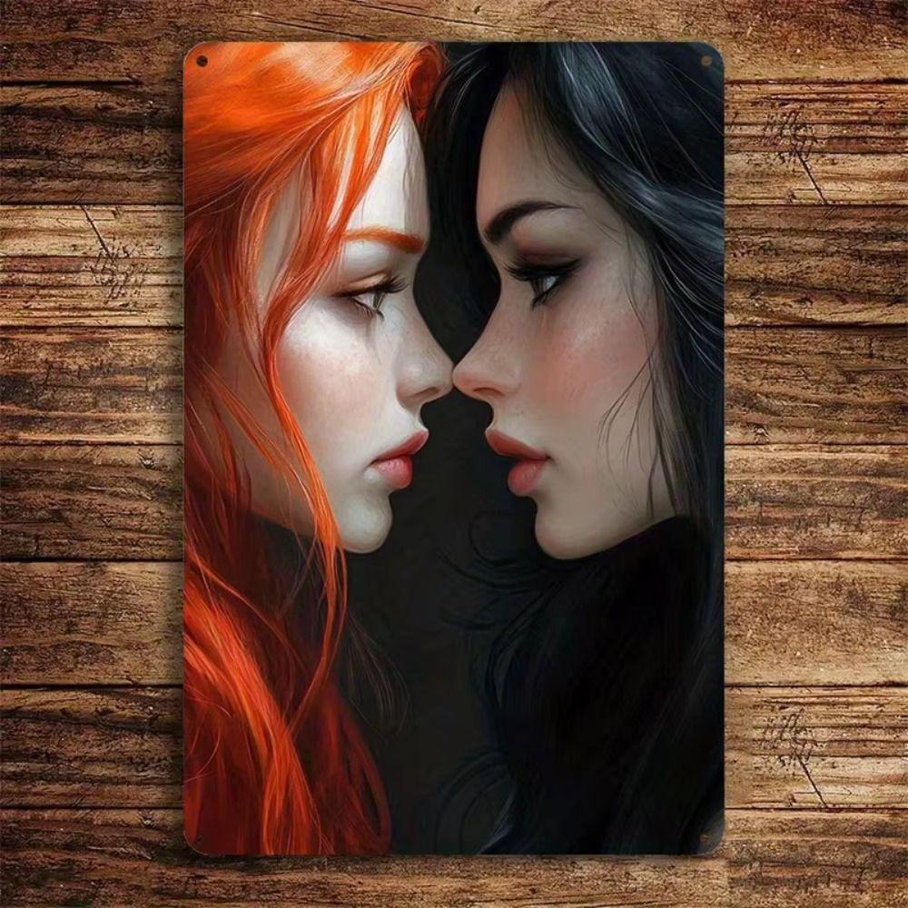 Picturi metalice retro, mobilier, decorare living 20x30cm