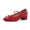 Kara Linshan 33-42 Large Size Shoes 2025 Ballet Flats Soft-soled Lambskin Dance Shoes Mary Jane Shoes