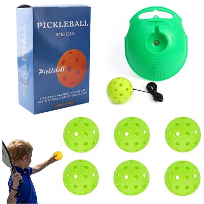 Peak Ball Single Trainer con 40 agujeros de alta elasticidad PE Hole Ball principiantes práctica Pickleball Set.
