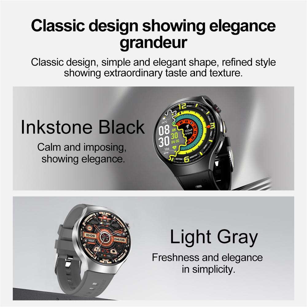 Outdoor Sports Men Smartwatch 1.53 360*360 HD AMOLED Screen LED Flashlight IP67 Waterproof Voice Call Smartwatch Gifts for Men