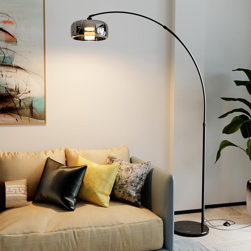 Minimalist Italian-Style Fishing Floor Lamp: Modern Luxury Bedside & Living Room Lighting