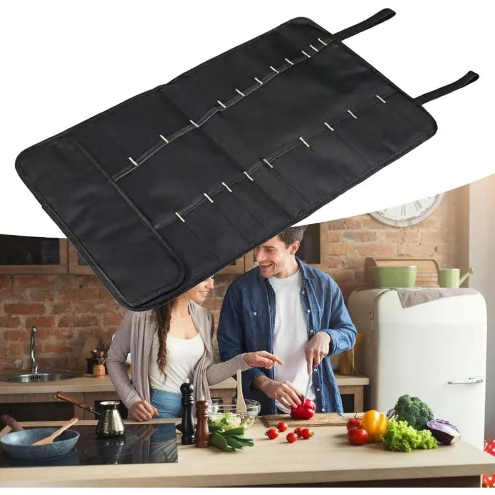 Heavy Duty Roll Tool Bag Nylon Practical Handles Bags Folding Tool Storage Folding  Electrician