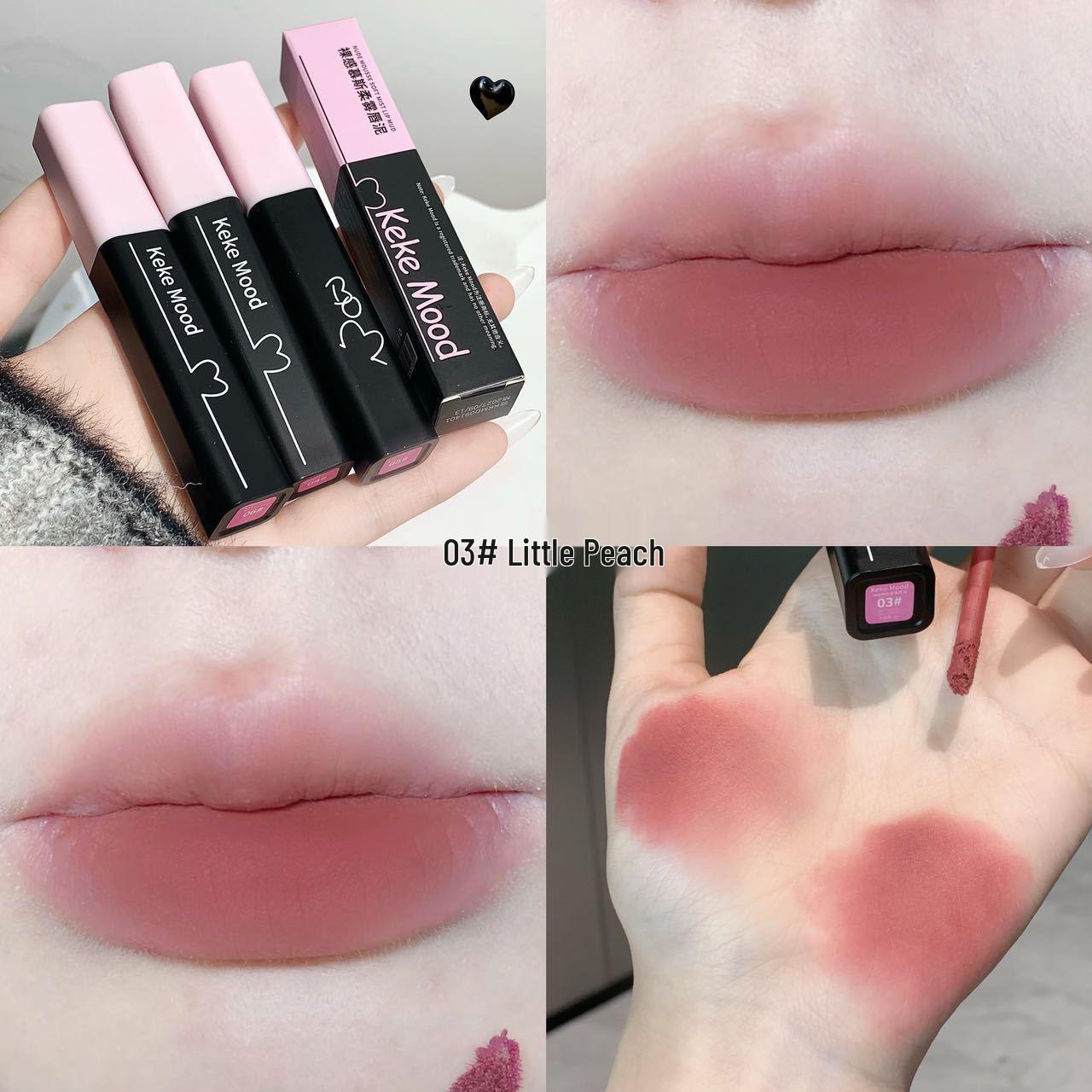 

Kekemood Бархатный мусс Матовая помада-глина для губ в серо-розовом оттенке - нюдовая помада на Рождество. 2g