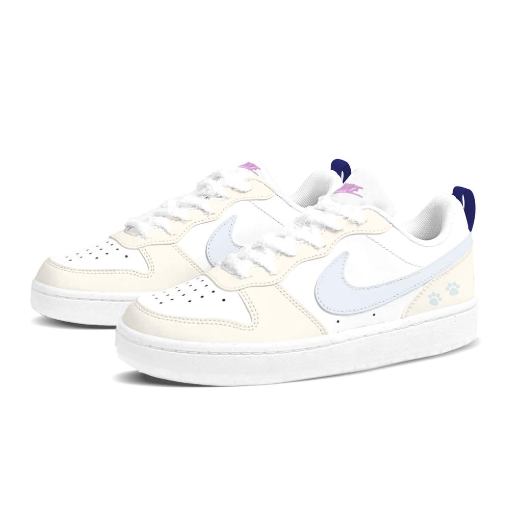 Nike Court Borough Cheese Cream Low top Skateboard Shoes Women's Cream Yellow FV8120-141(Team1121-)