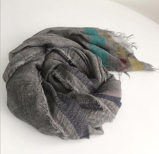 Neue Mode Herbst Und Winter Dünner Dunkelgrauer Wollschal Verlängert Langer Damen Winter Warmer Schal Schals