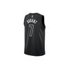Jordan Brooklyn Nets Basketballtrikot Unisex Schwarz DO9518-011