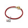 Pandora Lucky Rabbit Woven Leather Bracelet Women bracelet ZT2583