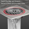 With Grid Grate Cover Shower Floor Drain Round Sewer Drain Filter Plug Durable Sink Strainer