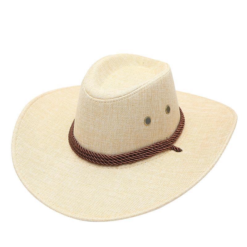 Western Cowboy Hat For Men Women Wide Brim Outdoor Travel Beach Sun Hat