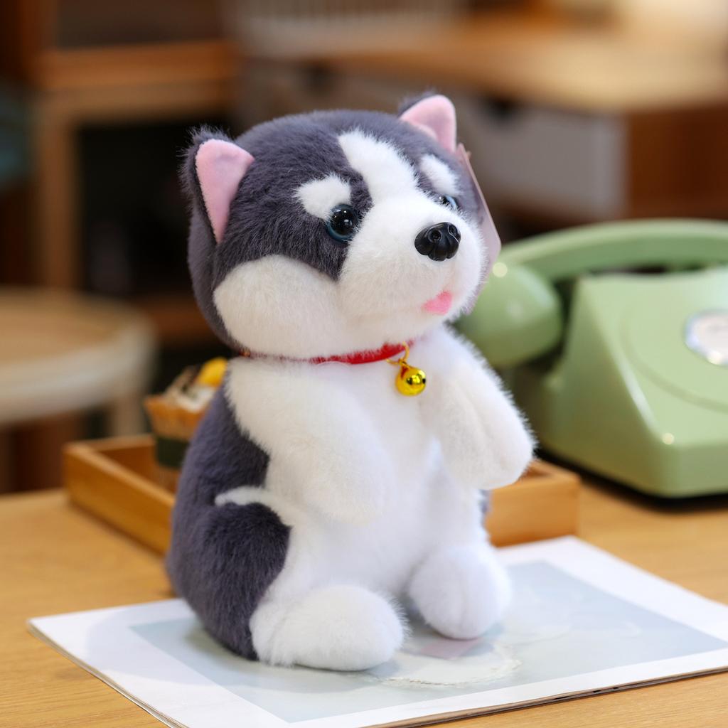 New Seat Simulation Dog Husky Fur Toy Cute Beagle Doll Puppy Doll Rag Doll Gift