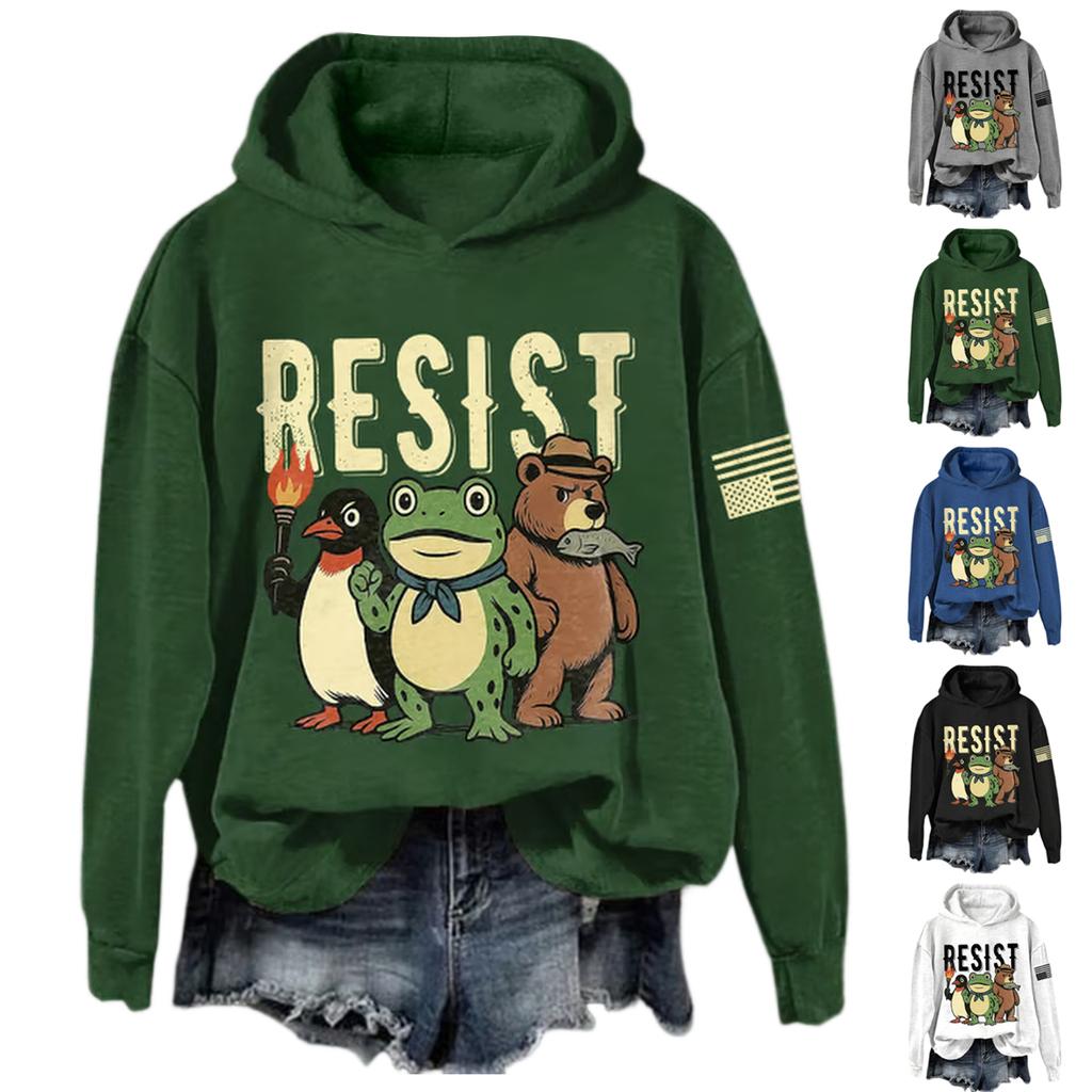 Women's Fashion Daily Versatile Casual Sweatshirts Long Sleeve Hooded Top Sweatshirts