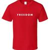 Charlie Kirk Freedom Red White T Shirt Tee Turning Point