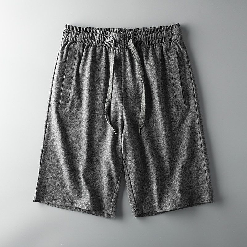 Foreign Trade Tail Order Cut Label Cattle Goods Terry European and American Shorts Dark gray 2XL