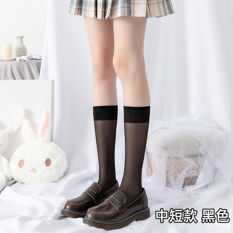 Women Sexy Thin Sheer Stockings Ballet Style Overknee Silk Socks Transparent Crystal Stockings Cosplay JK Girls Thigh High Socks