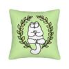 SSimon Cat Humorous Cat Square Pillow Case  Cushion Covers Custom Zipper Decorative Pillowcover for Bed xcm