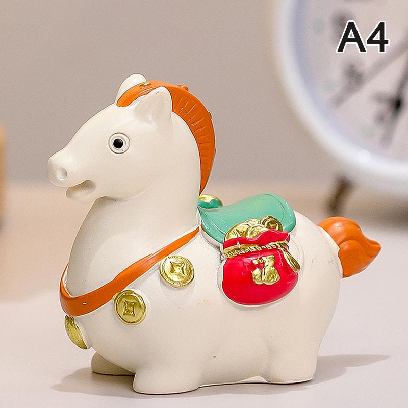 

Милые фигурки лошади по знаку зодиака, фигурка лошади Тан, символ процветания и богатства, талисман лошади, смола, настольное украшение для дома, год