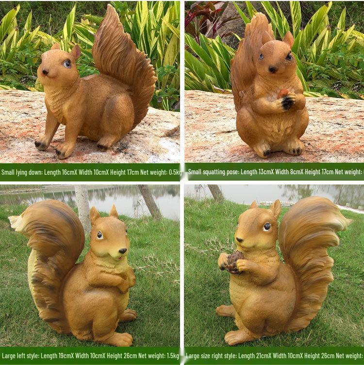 Creative Tree Squirrel Ornament - Cute Animal Decoration for Garden Crafts