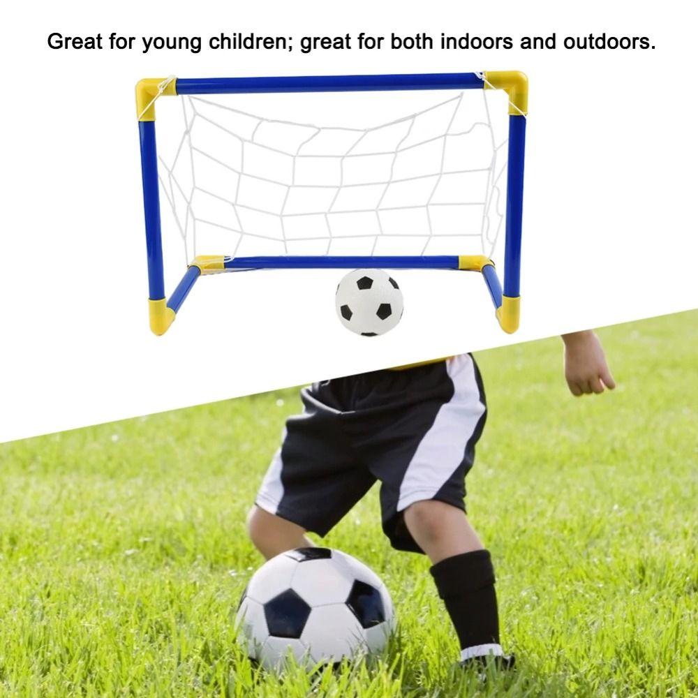 High-Strength Frame Kids Soccer Goal Removable Net Indoor Soccer Post Frame Kit  Indoor Practice