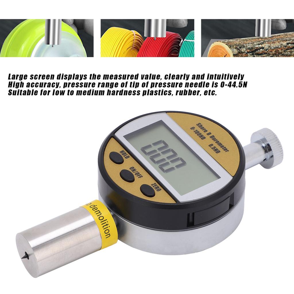 LXDD 044.5N Digital Hardness Tester Gauge Meter for Plastic Rubber Resin Testing