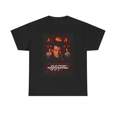 James Bond T Shirt Vintage Gaming Retro Unisex Heavy Cotton Tee Unisex T-Shirt