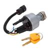 Starter Ignition Switch with Protective Cover 2 Keys for Sany SY210 SY235 SY225 Excavator