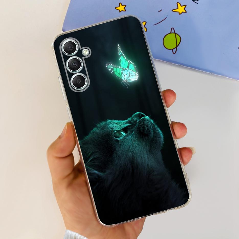 For Samsung Galaxy A15 A25 A35 A55 Case Stylish Painted Cover Soft Silicone Phone Cases For Samsung A55 A 15 25 35 Fundas Bumper