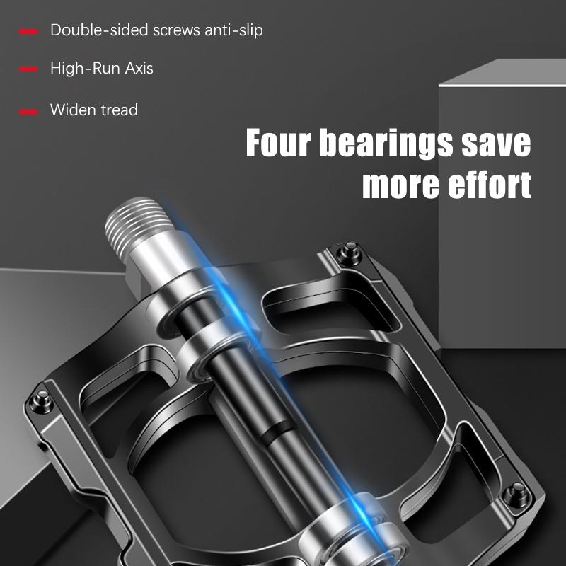 Mountain Bike Pedals Pedals Aluminum Alloy Bearings Pedals, Bicycles Road Bike Riding Accessories