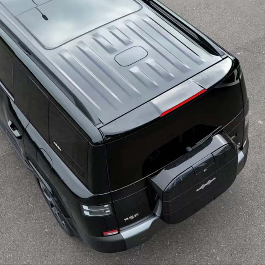 Equation Leopard Titanium 7 Original Rear Spoiler: Lightweight, Adhesive, Modified Exterior Accessory