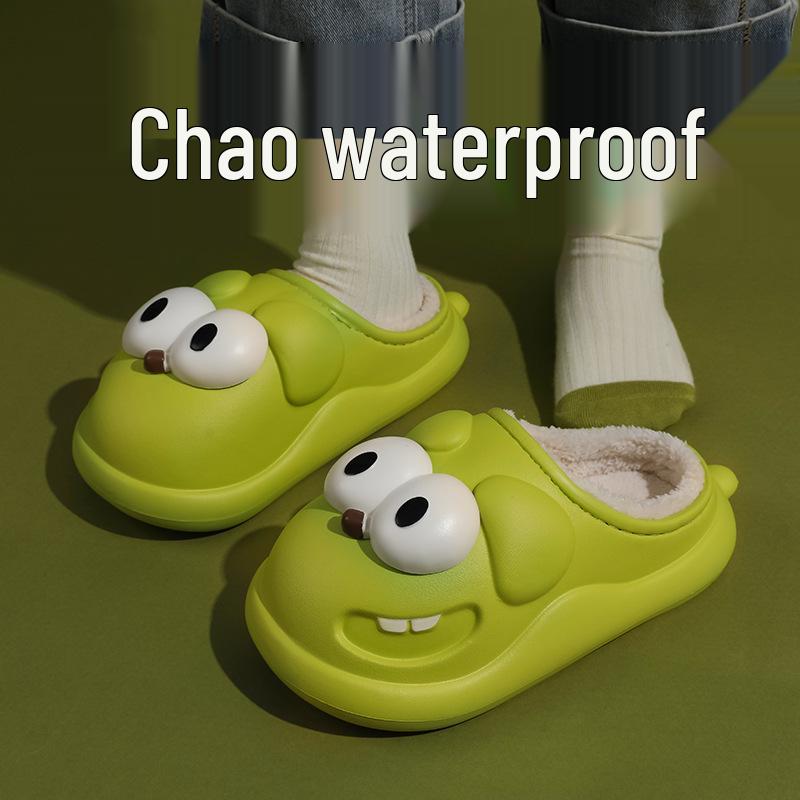 Waterproof Women's Plush Winter Slippers - Non-Slip, Warm Indoor/Outdoor Postpartum Shoes (2025 Edition)