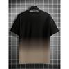 Plus Size Men's Ombre Gradient Lightning Bolt Graphic T-Shirt - Sporty Casual Short Sleeve Round Neck Tee Regular Fit, Everyday Comfort PLUS SIZE