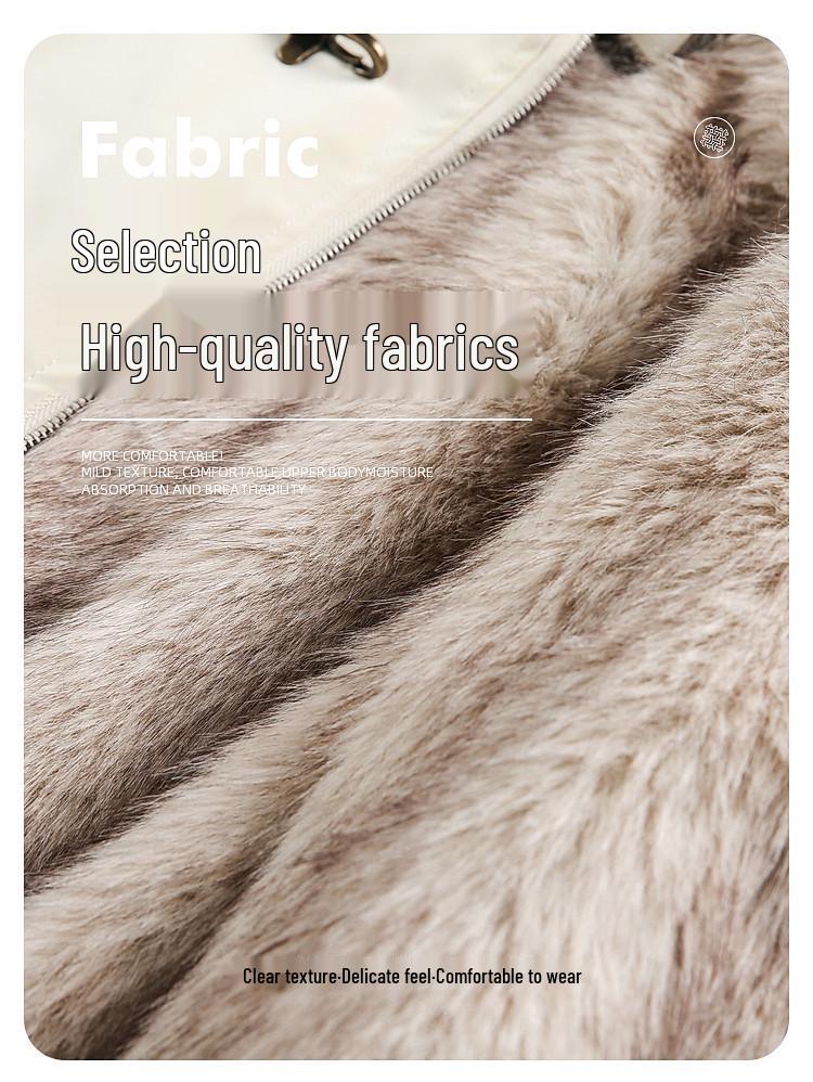 Harrington Men's Winter Velvet-Lined Eagle Cotton Jacket with Stand-Up Collar and Lux Leather Accents