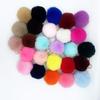 Auf Lager 8cm Kunstkaninchenfell Pompom Schlüsselanhänger - Plüschkugel Anhänger für Taschen und Kleidung