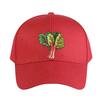 Vibrant Rhubarb Illustration for Gardening Woman Man Baseball Cap Adult Adjustable with Curved Brim Hiking Fishing Hat